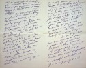 Lettre autographe signée à la comédienne Berthe Cerny à propos d'une polémique autour de la pièce Maman Colibri de Henry Bataille (1923). ÉMILE FABRE ...