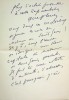 Lettre autographe signée à la comédienne Berthe Cerny à propos de la pièce Les Corbeaux de Henry Becque #1. ÉMILE FABRE [Administrateur général de la ...