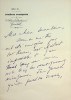 Trois lettres autographes signées à la comédienne Berthe Cerny à propos de sa retraite de la Comédie Française . ÉMILE FABRE (1869-1955) ...