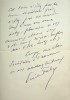 Trois lettres autographes signées à la comédienne Berthe Cerny à propos de sa retraite de la Comédie Française . ÉMILE FABRE (1869-1955) ...