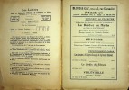 Les Lettres, n°4, 1er avril 1922, 4e série. Gaetan Bernoville / Henri Ghéon / Stanislas Fumet / Maurice Legendre / Henriette Charasson / Louis-Martin ...