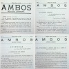 AMBOS / Revista Literaria — n°1-4 — 1923 . Carlos et Manuel Altolaguirre, Valeri J. Brjussow, Blaise Cendrars, Jean Cocteau, Rafael Laffón, Elie ...