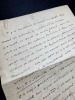 Manuscrit autographe signé d’un article de presse sur l’élection de Joseph De Pesquidoux à l’Académie Française, en 1936. . Anatole de Monzie