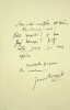 lettre autographe signée au secrétaire de la Nouvelle Revue Claudius Jacquet (3). Jean Aicard