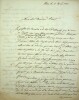 Rare lettre autographe signée du grand explorateur datée de 1840 sur Saint-Pierre de Rome et le Colisée . Frédéric Cailliaud (1787-1889)