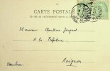 carte postale autographe signée adressée à Claudius Jacquet [de La Nouvelle Revue]. Jean Chantavoine