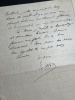 Les Trois Coeurs. Édition originale avec envoi autographe signé + belle lettre autographe signée de 3 pages. Edouard Rod (1857-1910)