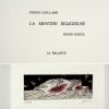 La Menthe Religieuse. 
Édition originale. 
1 des 25 exemplaires avec une gravure érotique de Henri Goetz. . PIERRE GAILLARD / HENRI GOETZ