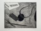 gravure au carborundum en noir et blanc justifiée épreuve d'artiste V/V et signée par l'artiste. HENRI GOETZ (1909-1989)