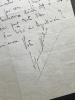 Lettre autographe signée au poète Paul Fort (1872-1960). Caroline-Eugénie Segond-Weber (1867-1945)
actrice, sociétaire de la Comédie Française 