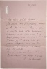 Rare lettre autographe signée à la comédienne MUNI ballet russe. Alexandra BALACHOVA (1887-1979)