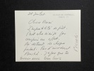 belle carte autographe signée à MUNI sur Luis BUÑUEL #6 cinéma. Michel PICCOLI(1925-2020)