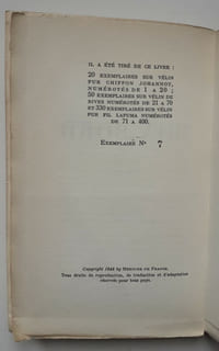 LE LIVRE DE MON BORD Notes 1930-1936
