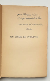 UN CRIME EN PROVINCE