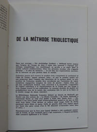 DE LA METHODE TRIOLECTIQUE dans ses applications en situlogie générale