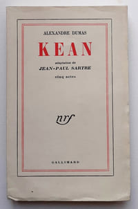 KEAN
Cinq actes adaptation de Jean-Paul SARTRE