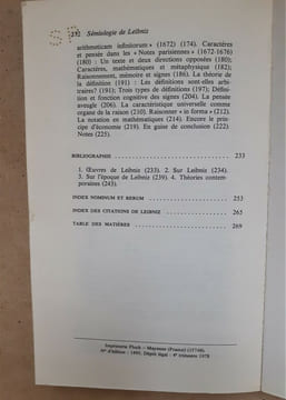 LA SEMIOLOGIE DE LEIBNIZ. DASCAL (Marcelo)