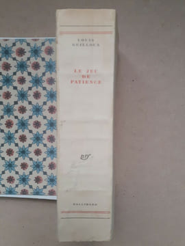 LE JEU DE PATIENCE. GUILLOUX (Louis)