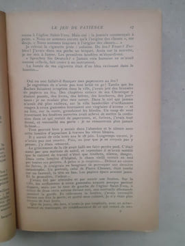 LE JEU DE PATIENCE. GUILLOUX (Louis)
