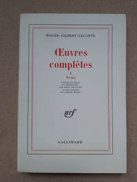 OEUVRES COMPLETES I Proses