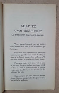LAUTREAMONT N'A PAS CENT ANS