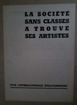 ADRESSE DE L'INTERNATIONALE SITUATIONNISTE A L'ASSEMBLEE
GENERALE DE L'ASSOCIATION DES CRITIQUES D'ART. INTERNATIONALE SITUATIONNISTE