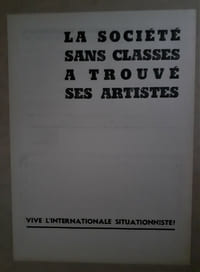 ADRESSE DE L'INTERNATIONALE SITUATIONNISTE A L'ASSEMBLEE
GENERALE DE L'ASSOCIATION DES CRITIQUES D'ART
