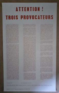 ATTENTION! TROIS PROVOCATEURS!. INTERNATIONALE SITUATIONNISTE