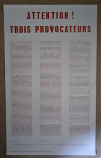 ATTENTION! TROIS PROVOCATEURS!