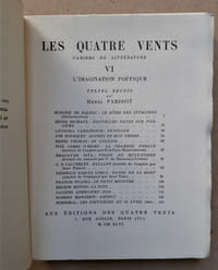 REVUE LES QUATRE VENTS 6
L'IMAGINATION POETIQUE