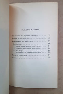 SYSTEME DE LA VIE ETHIQUE. HEGEL (G.W.F.)