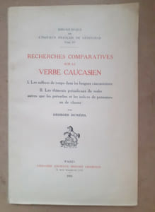 RECHERCHES COMPARATIVES SUR LE VERBE CAUCASIEN