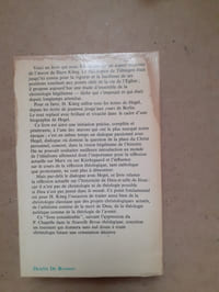 INCARNATION DE DIEU
Introduction à la pensée théologique de Hegel comme prolegomenes à une christologie future