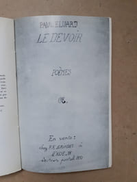 LETTRES DE JEUNESSE
avec des poèmes inédits de Paul Eluard