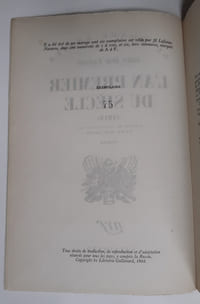 L'AN PREMIER DU SIECLE
