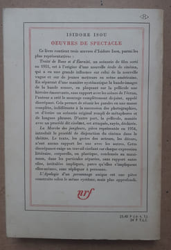 OEUVRES DE SPECTACLE. ISOU (Isidore)
