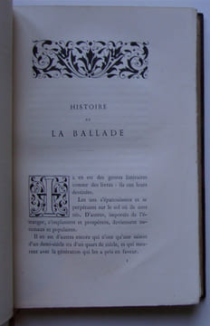 TRENTE-SIX BALLADES JOYEUSES
précedées d'une Histoire de la Ballade par Charles Asselineau. BANVILLE (Théodore de)