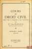 COURS DE DROIT CIVIL, Capacité 2ème année, 1950-1951. MAZEAUD (Léon)