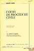 COURS DE PROCÉDURE CIVILE, Capacité 2ème année, 1966-1967. STARCK (Boris)