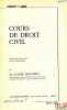 COURS DE DROIT CIVIL, Capacité 1èreannée, 1971-1972. COLOMBET (Claude)