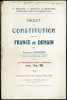 PROJET DE CONSTITUTION POUR LA FRANCE DE DEMAIN - LA REPRÉSENTATION FAMILIALE, coll. Le régionalisme, le Syndicalisme, la Représentation ...