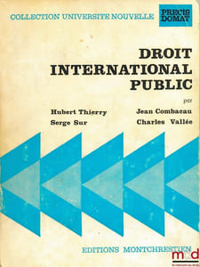 DROIT INTERNATIONAL PUBLIC, 3eéd., coll. Université nouvelle, Précis Domat