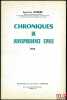CHRONIQUES DE JURISPRUDENCE CIVILE 1972. AUBERT (Jean-Luc)