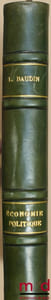 COURS D’ÉCONOMIE POLITIQUE, Licence 1reannée 1950-1951