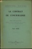 LE CONTRAT DE CONCIERGERIE, Faculté de droit de Poitiers. MARS (Pierre)