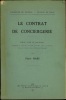 LE CONTRAT DE CONCIERGERIE, Faculté de droit de Poitiers. MARS (Pierre)