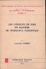 LES CONFLITS DE LOIS EN MATIÈRE DE PUISSANCE PARENTALE, Bibl. de droit intern. privé, vol.XI. TOPOR (Lucienne)