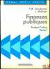 FINANCES PUBLIQUES, t.1: BUDGET: TRÉSOR, coll. Domat Droit public. GAUDEMET (Paul-Marie) et MOLINIER (J.)