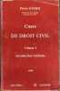 COURS DE DROIT CIVIL, vol. 1: Introduction générale, 2èmeéd.. GUIHO (Pierre)