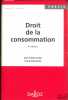 DROIT DE LA CONSOMMATION, 4èmeéd., coll. Précis Dalloz / Droit privé. CALAIS-AULOY (Jean) et STEINMETZ (Frank)